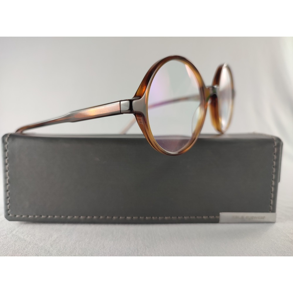 Kala Eyewear G300 Round‎ Tortoise Eyeglasses Frames 46-20 Handmade USA